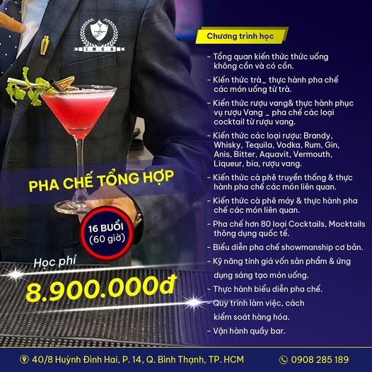 KHÓA HỌC PHA CHẾ TỔNG HỢP